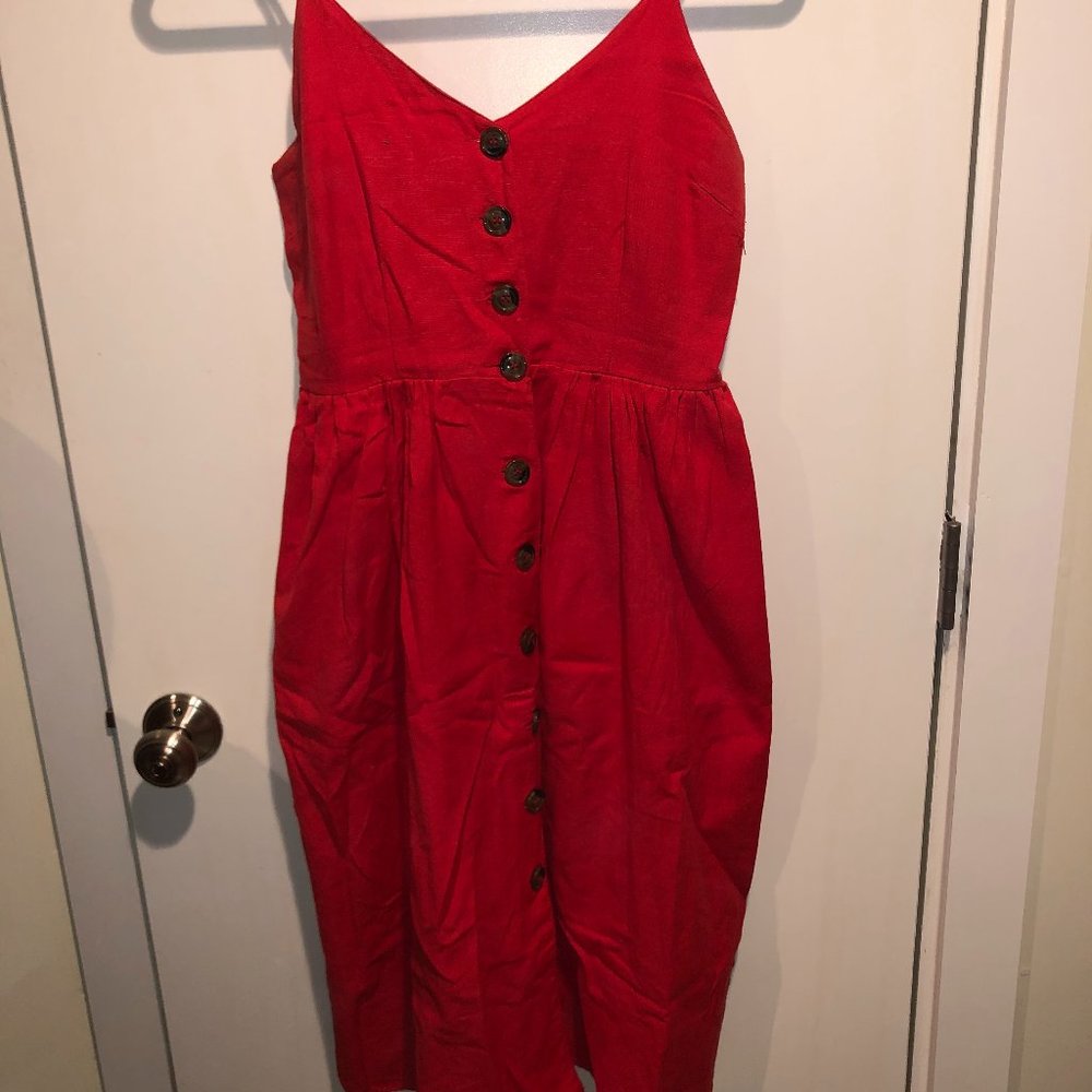 Japna Midi Linen Dress M